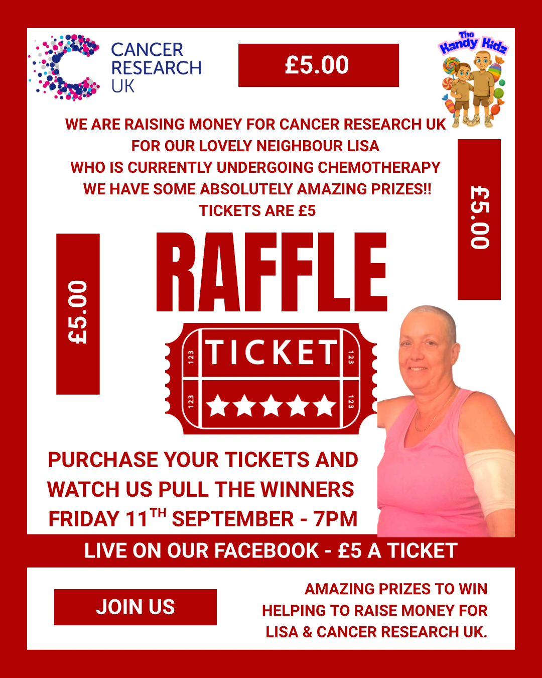 Lisa's £5 Raffle Ticket