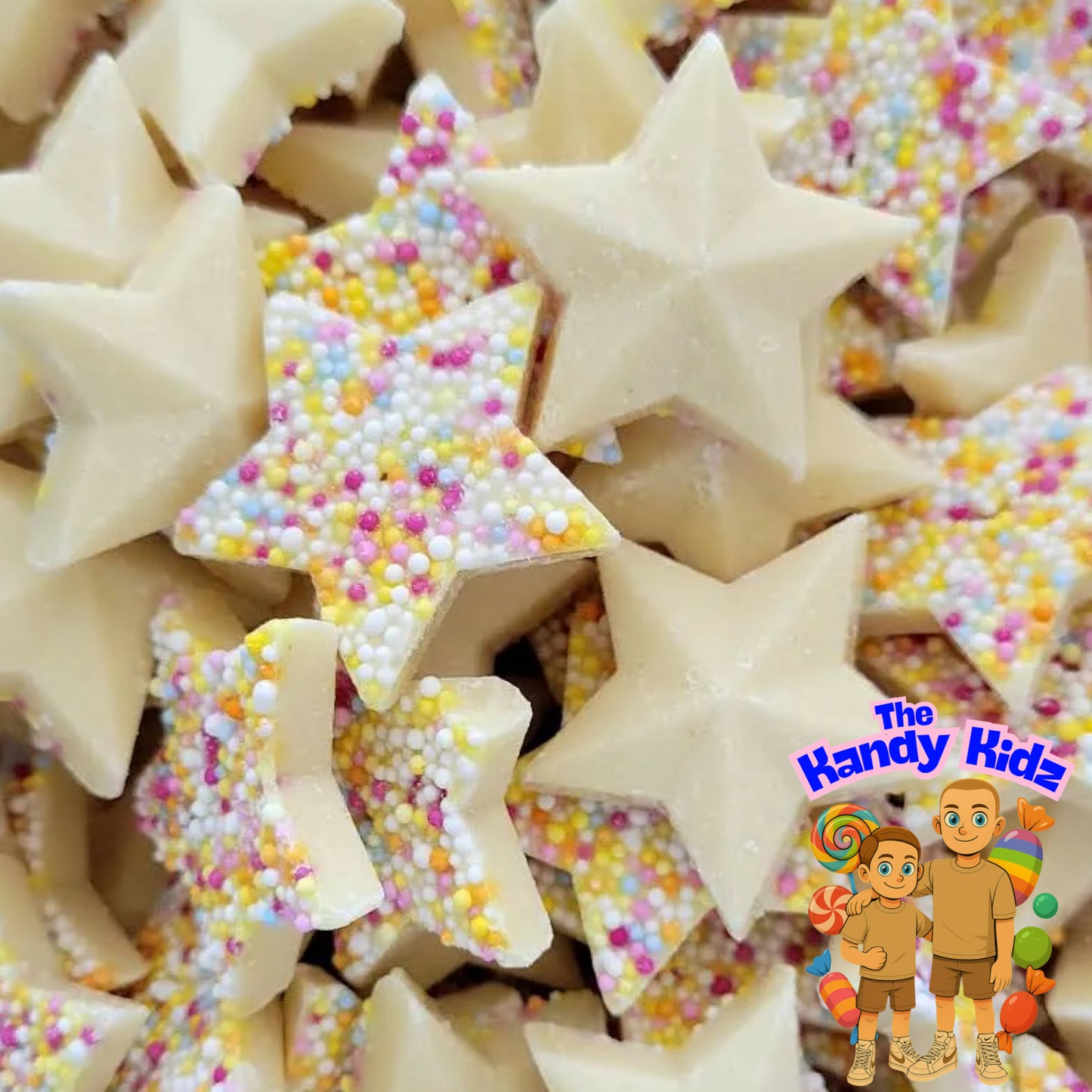 Christmas White Choc Stars