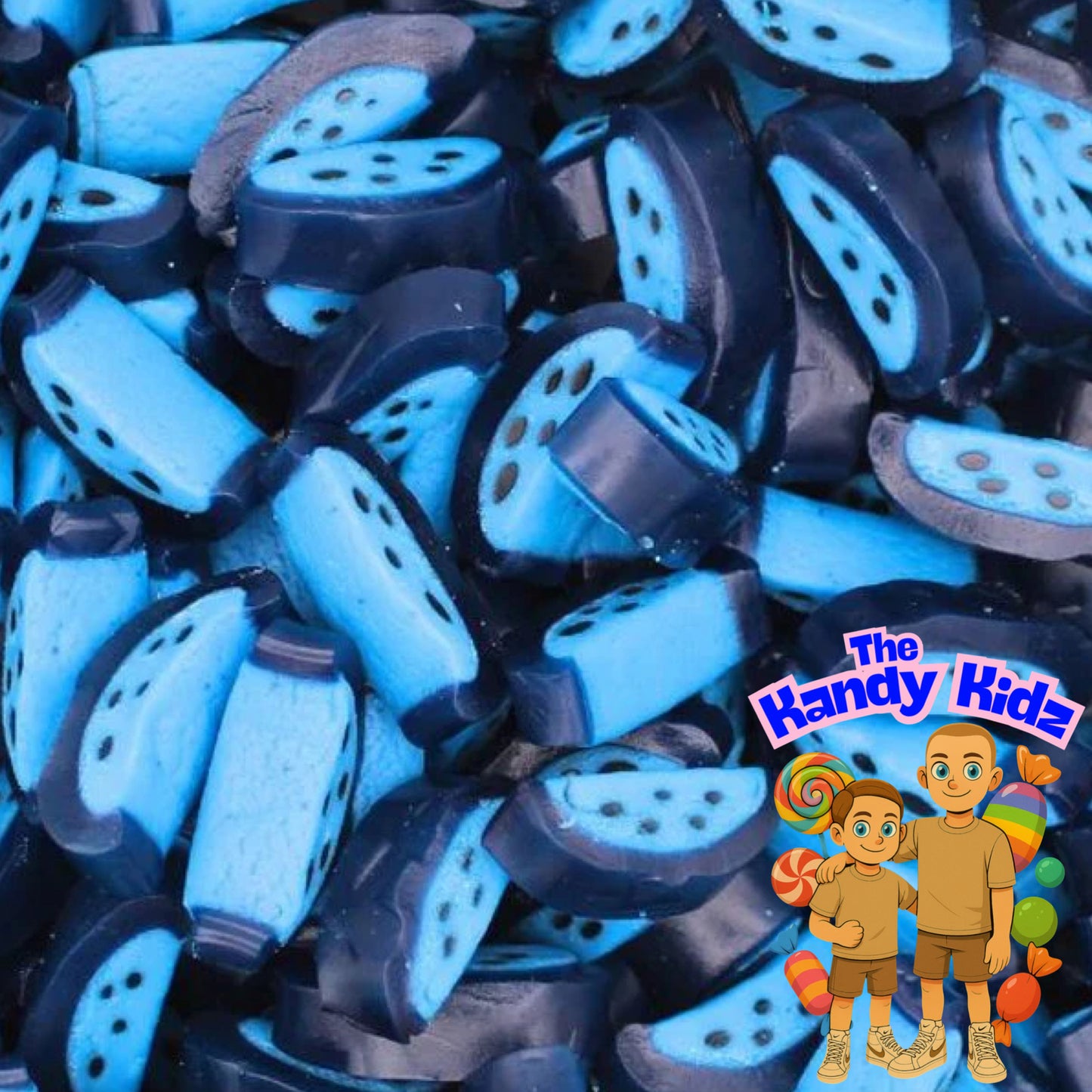 Blue Raspberry Slices